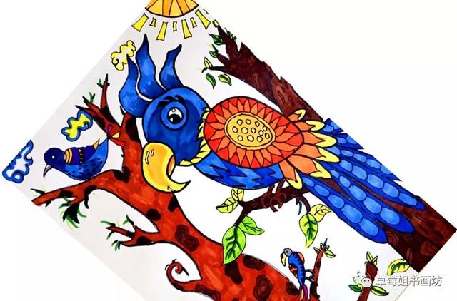 教程 | 儿童创意画《金刚鹦鹉》-9.jpg