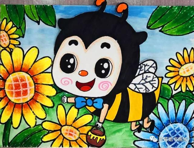 教程 | 综合材料之儿童创意画《花丛中的小蜜蜂》-20.jpg
