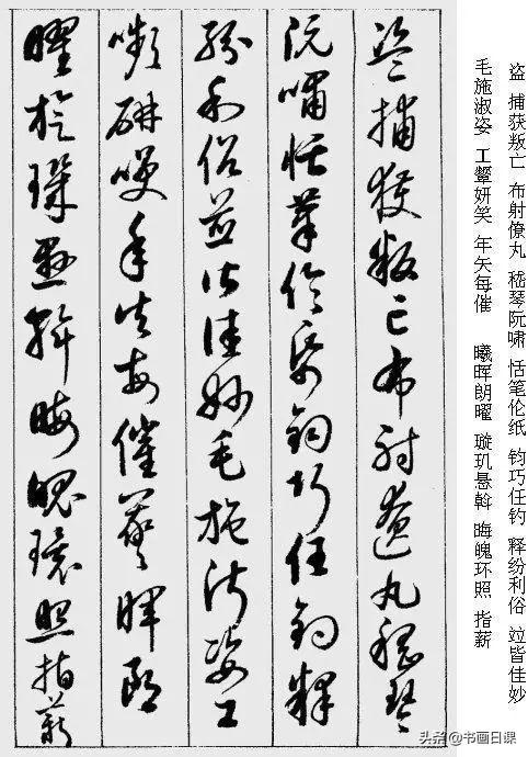 值得收藏学习的书法作品，启功《草书千字文》附释字-18.jpg