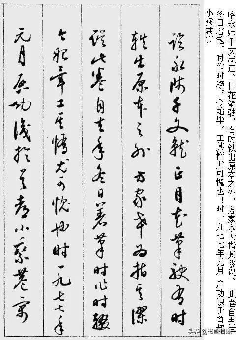 值得收藏学习的书法作品，启功《草书千字文》附释字-20.jpg