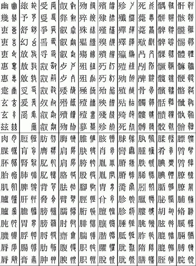 坚决收藏学习！11219个字楷篆对应表，感谢分享-12.jpg