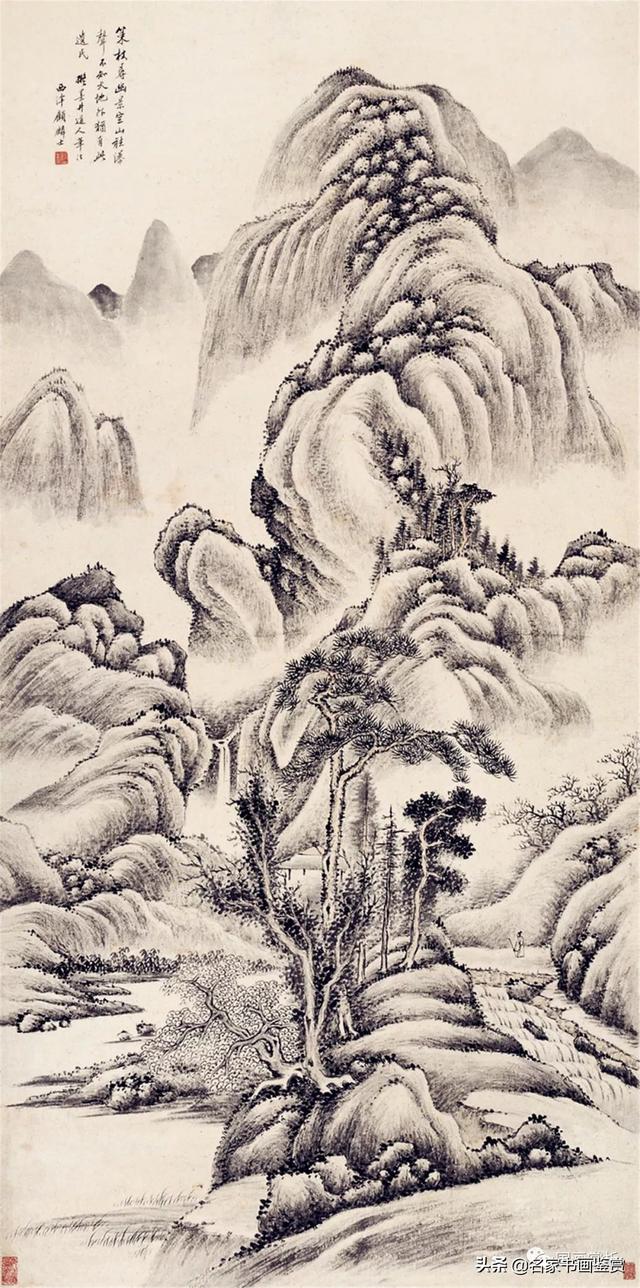 过云楼”楼主——顾麟士山水作品50幅-21.jpg