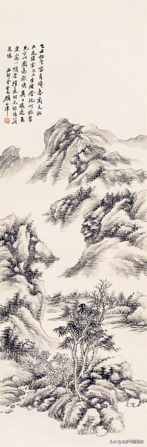 过云楼”楼主——顾麟士山水作品50幅-24.jpg