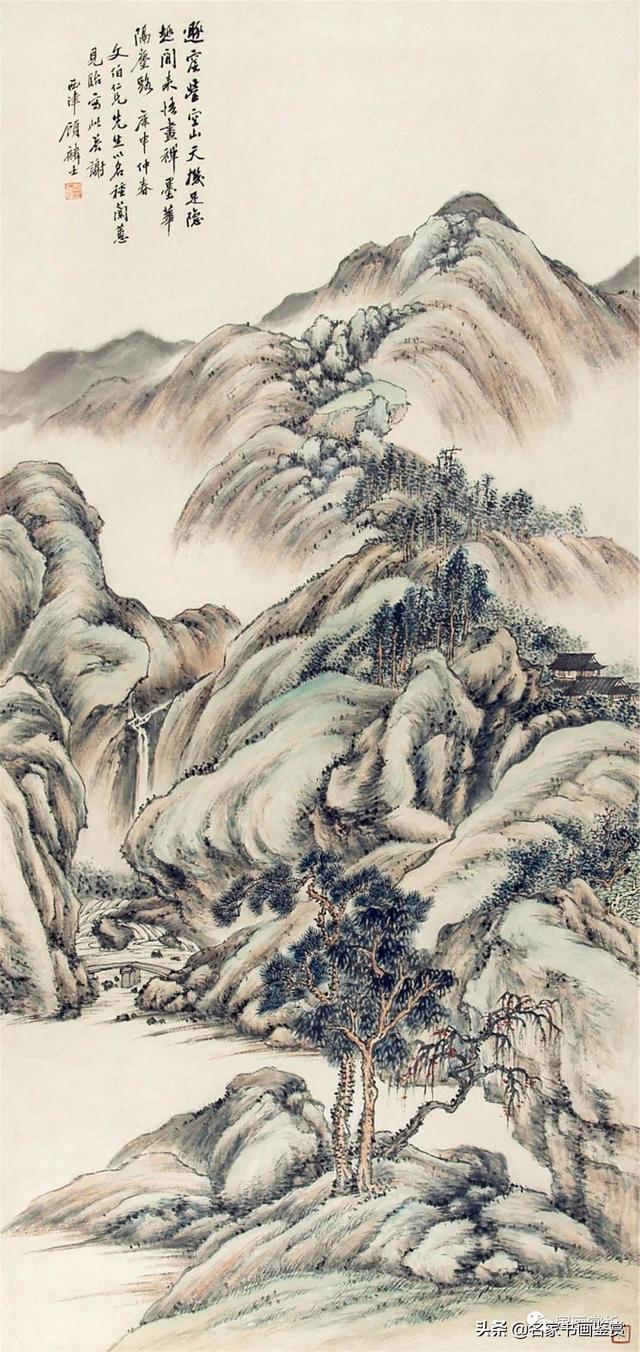 过云楼”楼主——顾麟士山水作品50幅-35.jpg
