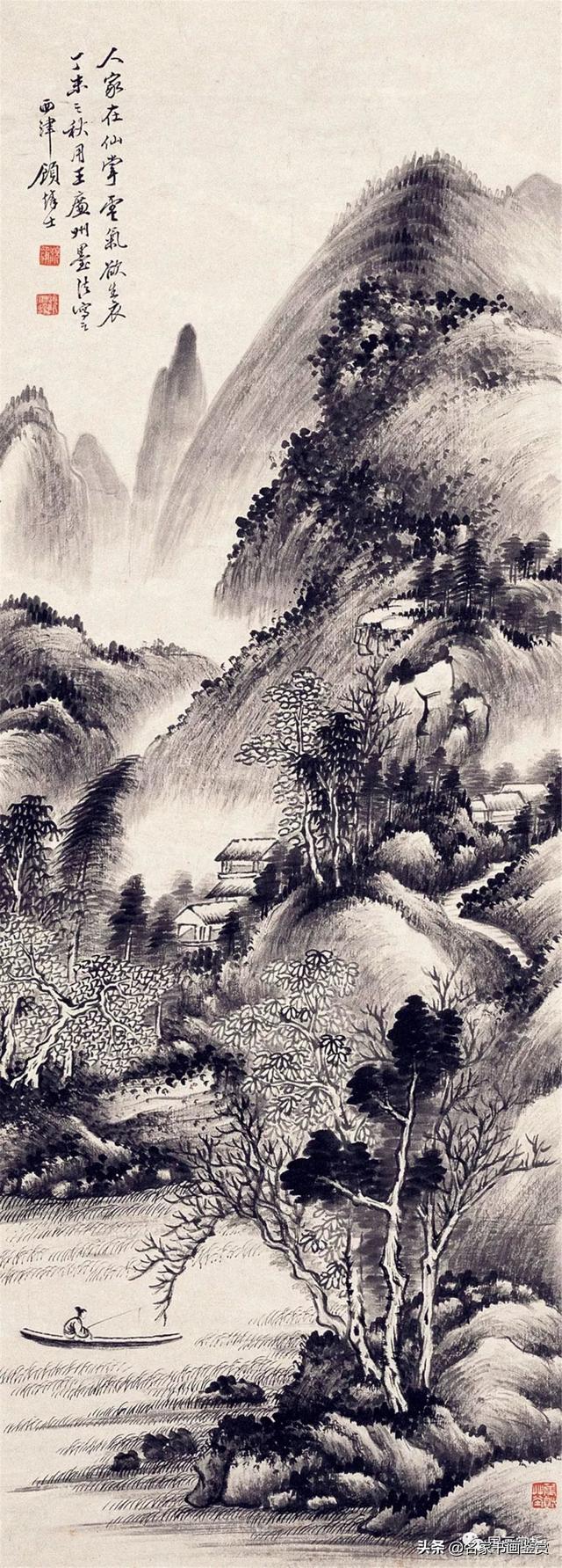 过云楼”楼主——顾麟士山水作品50幅-34.jpg