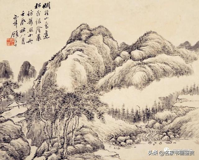 过云楼”楼主——顾麟士山水作品50幅-39.jpg