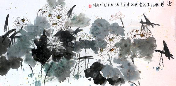 荷塘清影 意趣自出——刘彩军先生几幅墨荷赏读-8.jpg