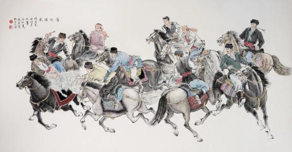 武风文逸——单俊义书画作品展在中国画都潍坊十笏园开幕-9.jpg