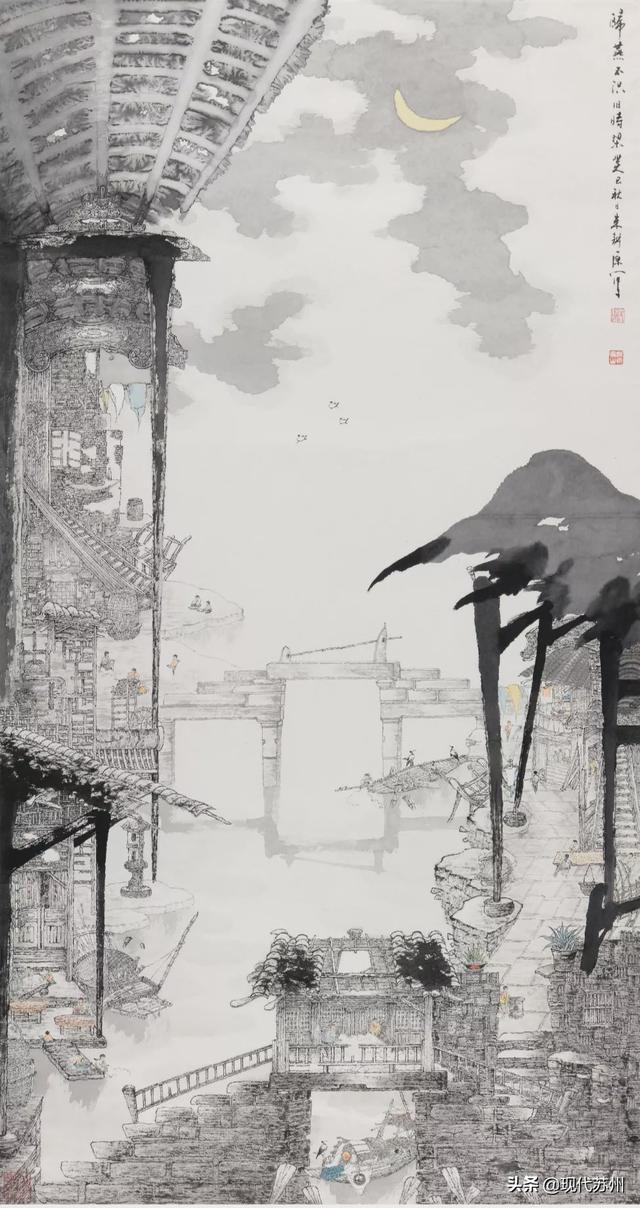 吴中胥口书画作品展美呆了，巜太湖春秋》巨幅长卷亮相省美-18.jpg