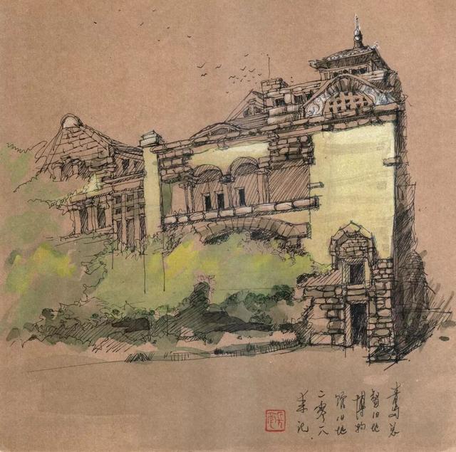 「艺术中国，金鼠迎春」——周长亮建筑画创意欣赏-21.jpg