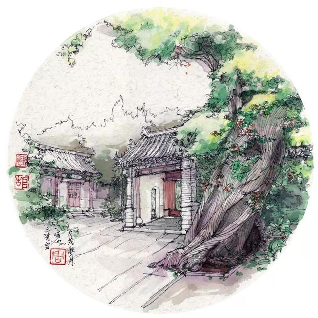 「艺术中国，金鼠迎春」——周长亮建筑画创意欣赏-27.jpg