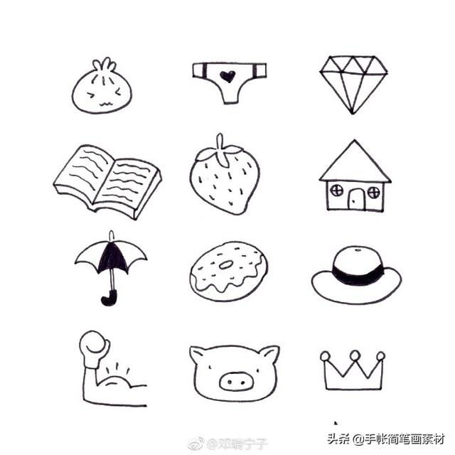 上百种简笔画素材，收藏备用吧-6.jpg