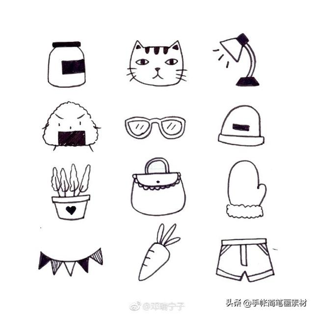 上百种简笔画素材，收藏备用吧-9.jpg