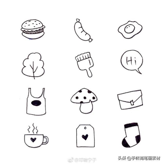 上百种简笔画素材，收藏备用吧-8.jpg