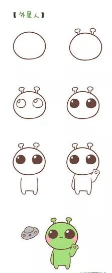 不会画画？一大波简笔画详细分步手绘教程，喜欢画画和手账的小仙女们看过来！-5.jpg