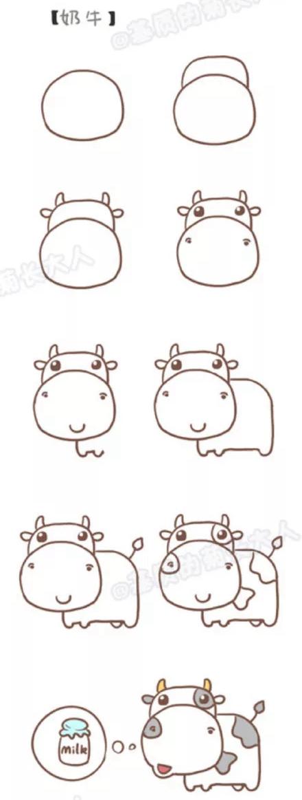 不会画画？一大波简笔画详细分步手绘教程，喜欢画画和手账的小仙女们看过来！-14.jpg