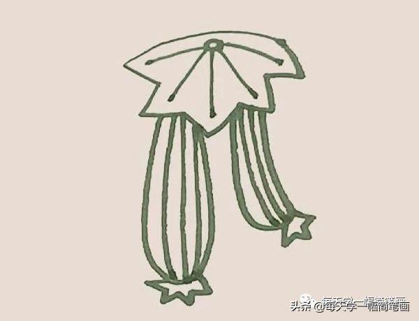 每天学一幅简笔画--丝瓜简笔画的画法步骤图解教程-6.jpg
