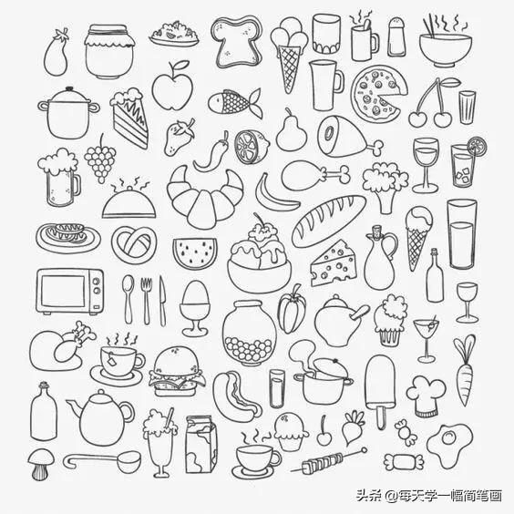 每天学一幅简笔画--2000个手帐绘画小素材，够你画一整年的了-46.jpg