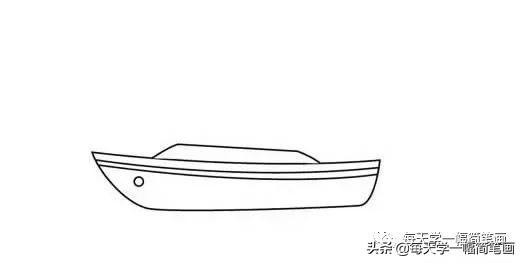 每天学一幅简笔画--帆船简笔画画法步骤图片教程-4.jpg