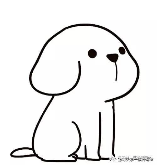 每天学一幅简笔画--可爱小狗简笔画的画法步骤图解-8.jpg