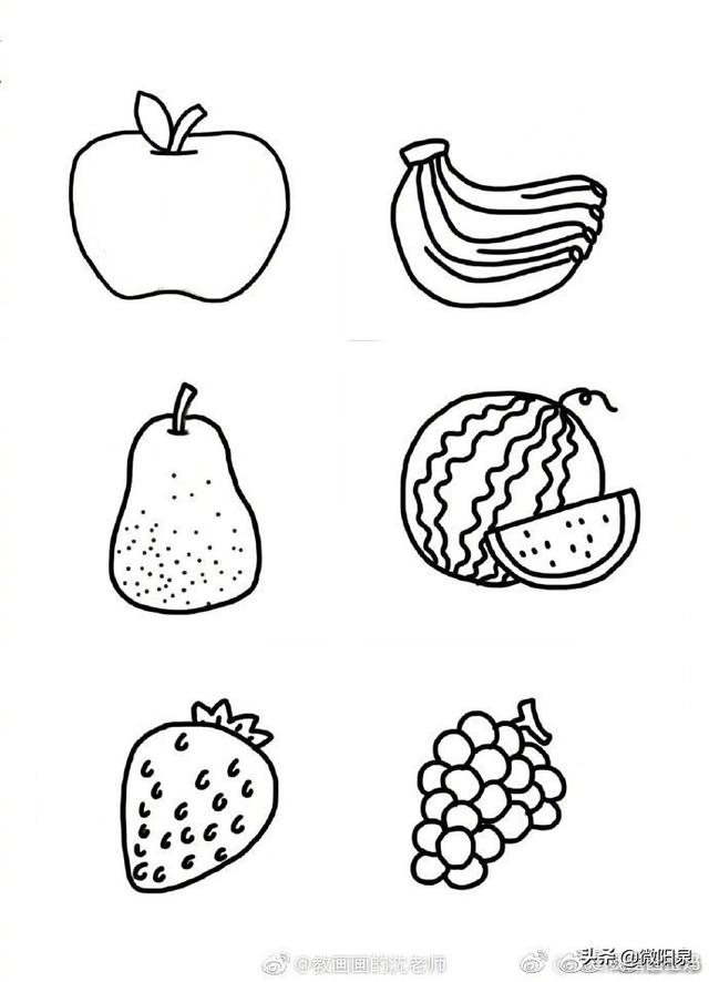 超多的水果蔬菜瓜果简笔画-5.jpg