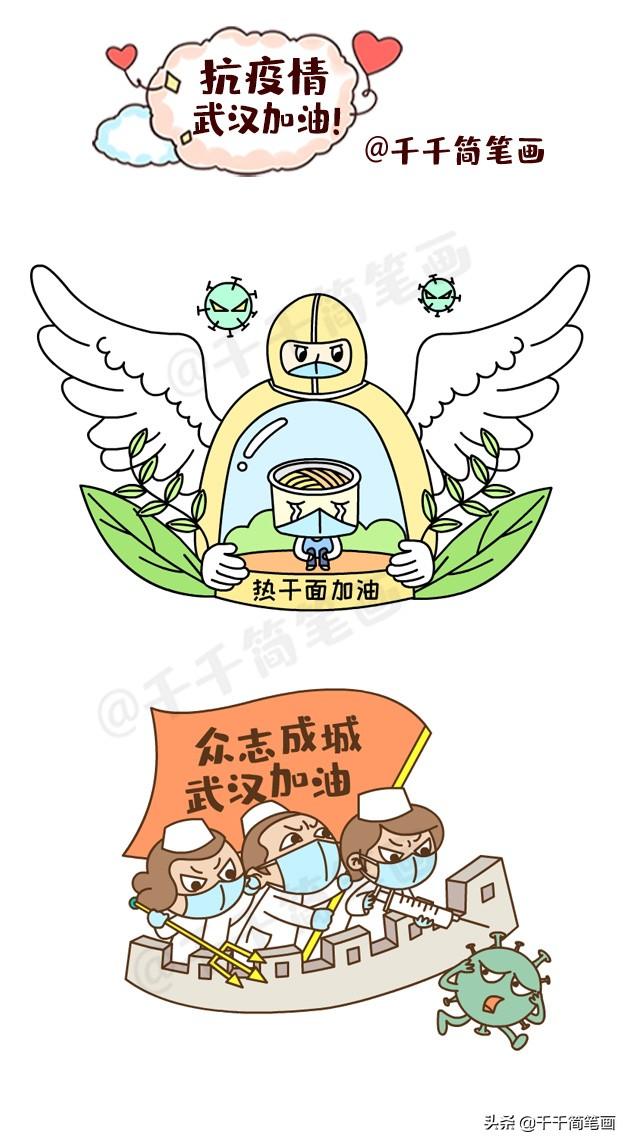 为孩子创作的战“疫”简笔画，新型冠状病毒儿童画大全，转发收藏-17.jpg