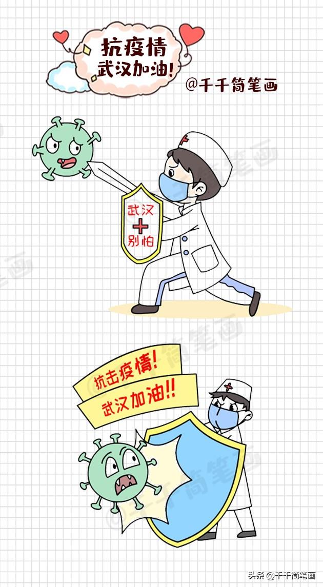 为孩子创作的战“疫”简笔画，新型冠状病毒儿童画大全，转发收藏-20.jpg