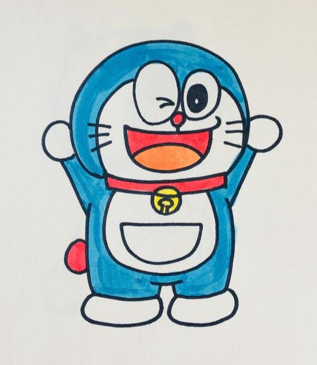 每天一张简笔画 | 哆啦A梦（内含详细步骤）-10.jpg