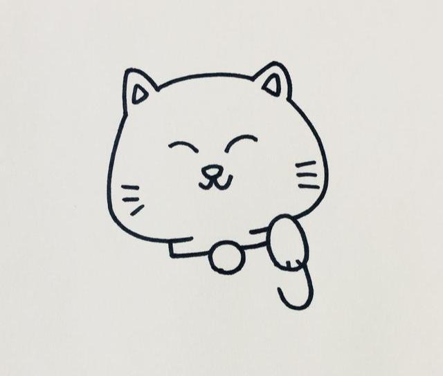 每天一张简笔画 | 招财猫（内含详细步骤）-5.jpg