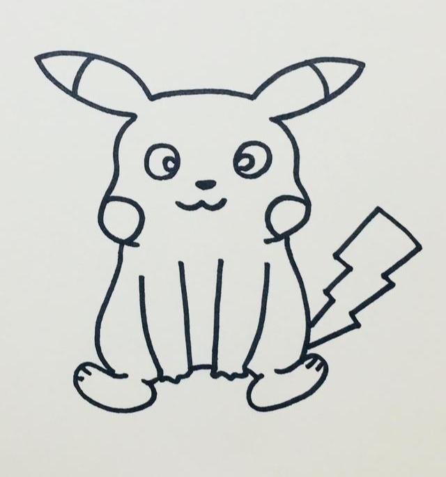 每天一张简笔画 | 比卡丘（内含详细步骤）-7.jpg