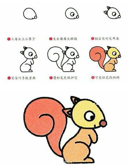 9个好可爱的动物简笔画，妈妈收起来和宅家的宝宝一起画-6.jpg
