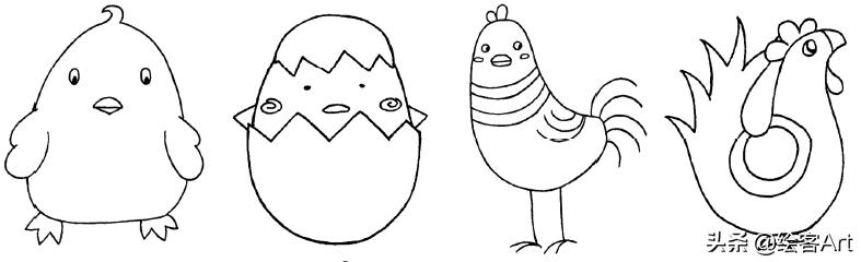 简笔画素材合集，涂鸦手帐So easy-11.jpg