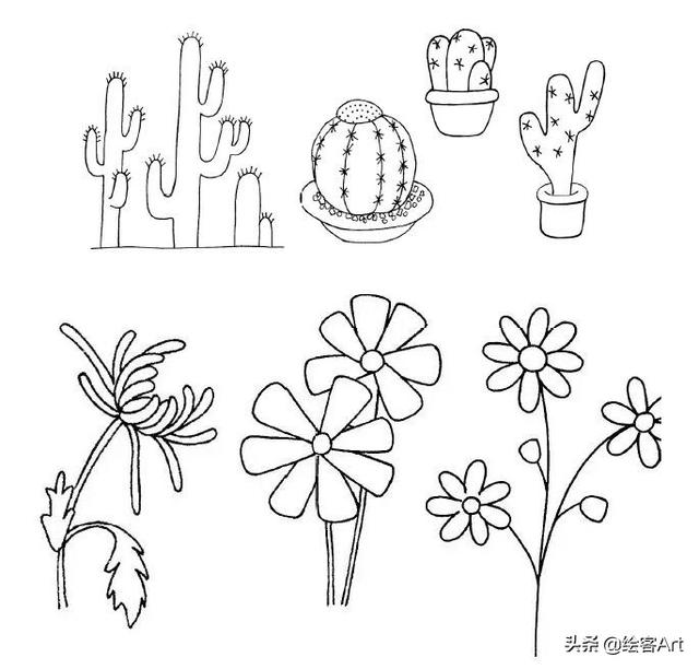 简笔画素材合集，涂鸦手帐So easy-17.jpg
