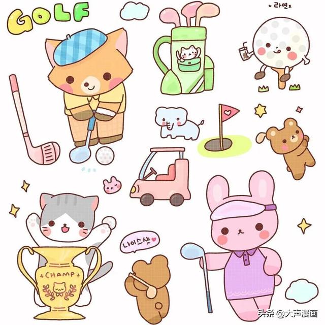 可爱的卡通简笔画小素材-9.jpg