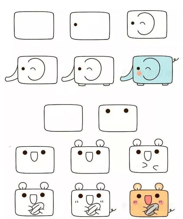 18个超简单简笔画，适合3岁以上宅家不上学的宝宝-5.jpg