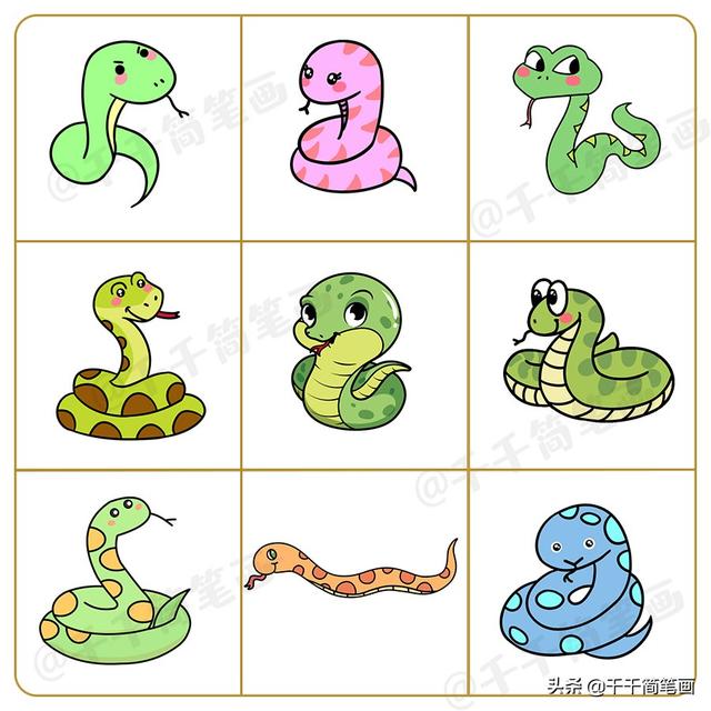 十二生肖动物简笔画素材大全，画法简单，小白也能学会画小动物-7.jpg