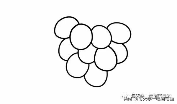 每天学一幅简笔画--葡萄简笔画步骤图片大全-4.jpg