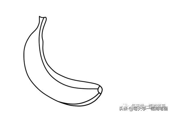 每天学一幅简笔画--两个香蕉简笔画步骤图片大全-4.jpg
