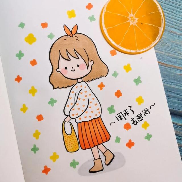 9张超萌的小女孩简笔画, 很可爱，你们喜欢哪一张-9.jpg