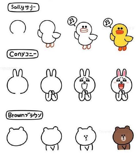 一组简笔画教程~小画家们自己也能学会~-5.jpg