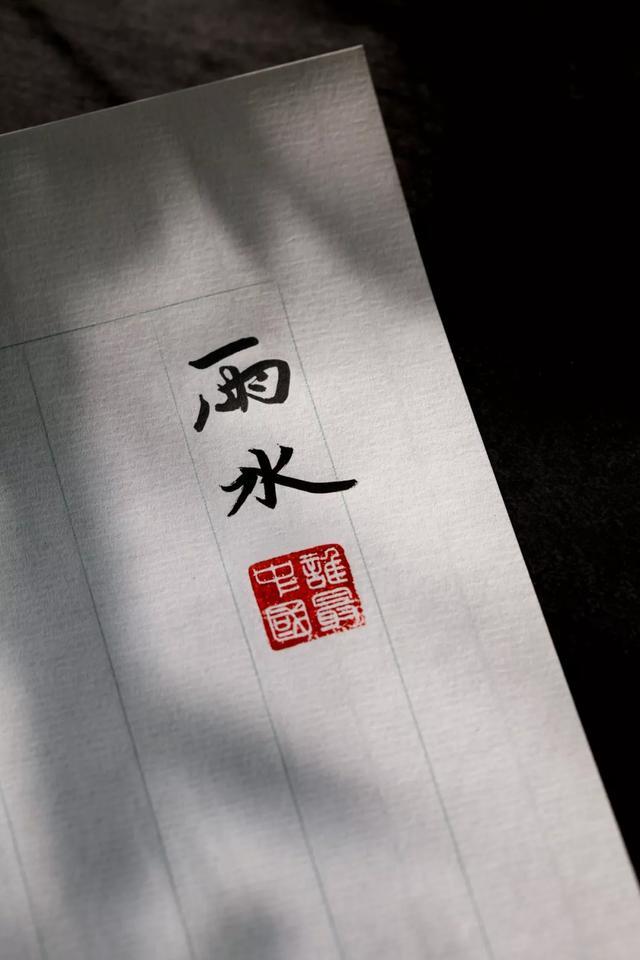 止庐八雅  今日雨水   东风解冻 散而为雨  王伟书法作品欣赏-14.jpg