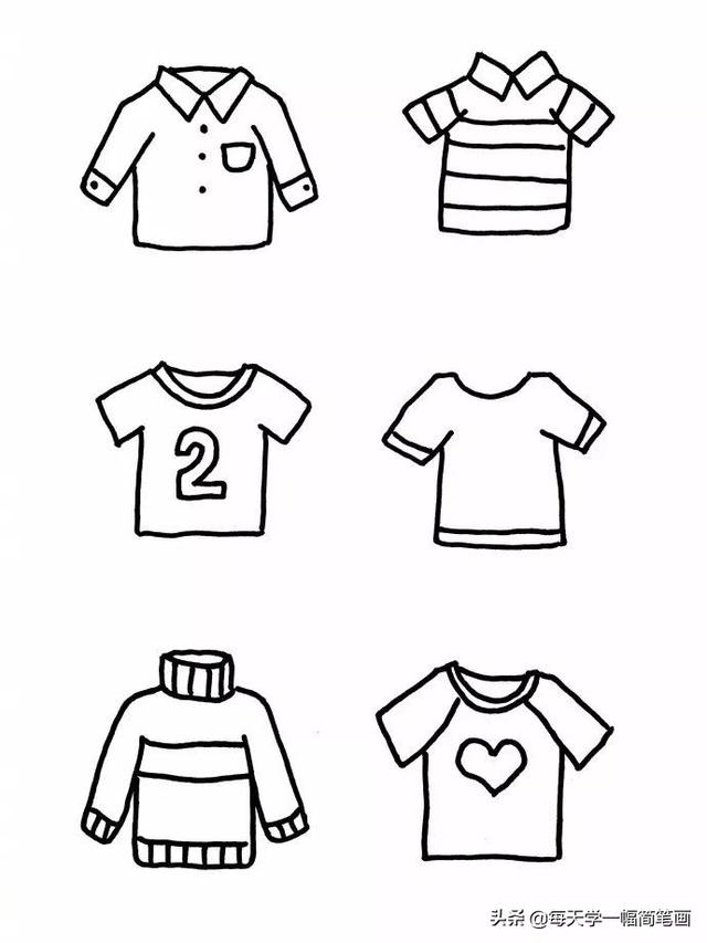 每天学一幅简笔画--60种衣服的简单简笔画画法，附教程-22.jpg