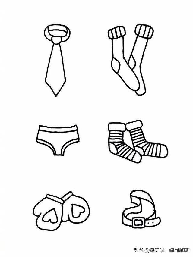 每天学一幅简笔画--60种衣服的简单简笔画画法，附教程-18.jpg