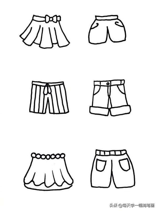每天学一幅简笔画--60种衣服的简单简笔画画法，附教程-20.jpg