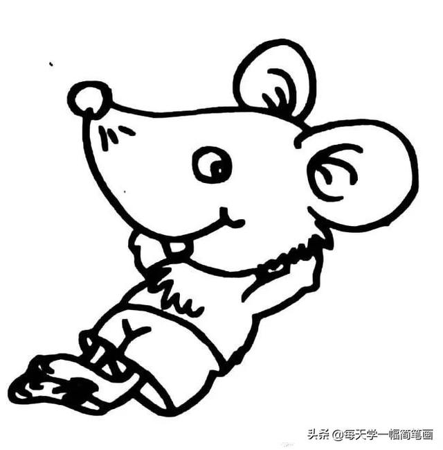 每天学一幅简笔画--鼠年各种老鼠简笔画-5.jpg