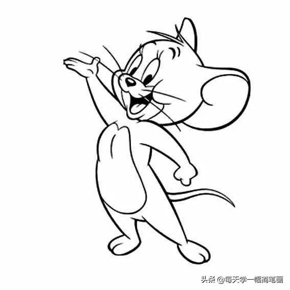 每天学一幅简笔画--鼠年各种老鼠简笔画-12.jpg