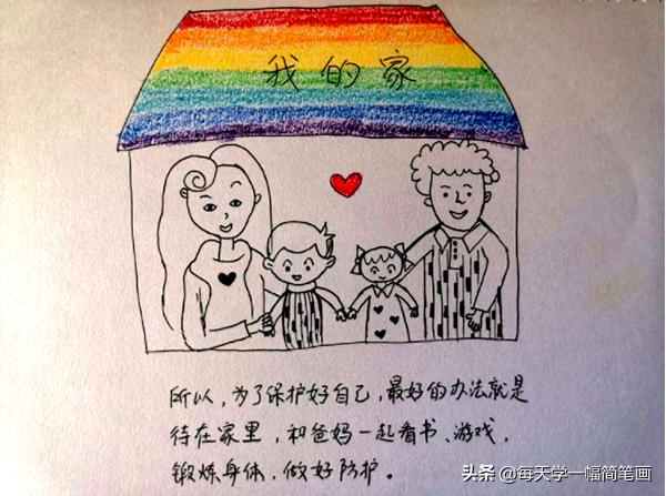 送给孩子们的新型冠状病毒简笔画-7.jpg