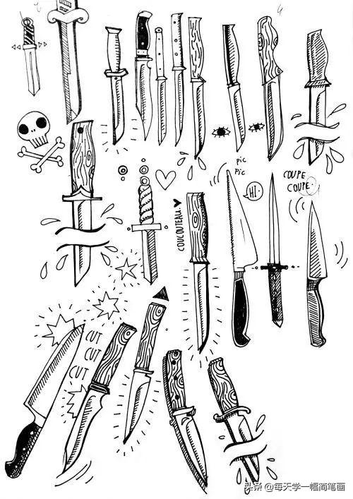 每天学一幅简笔画--史上最全各素材简笔画~全是干货-4.jpg