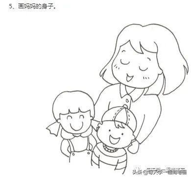 每天学一幅简笔画--幼儿幸福的一家人简笔画图片-4.jpg