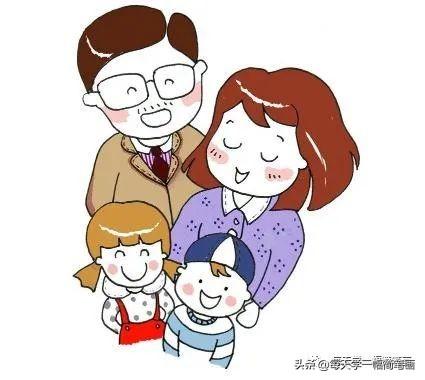 每天学一幅简笔画--幼儿幸福的一家人简笔画图片-8.jpg